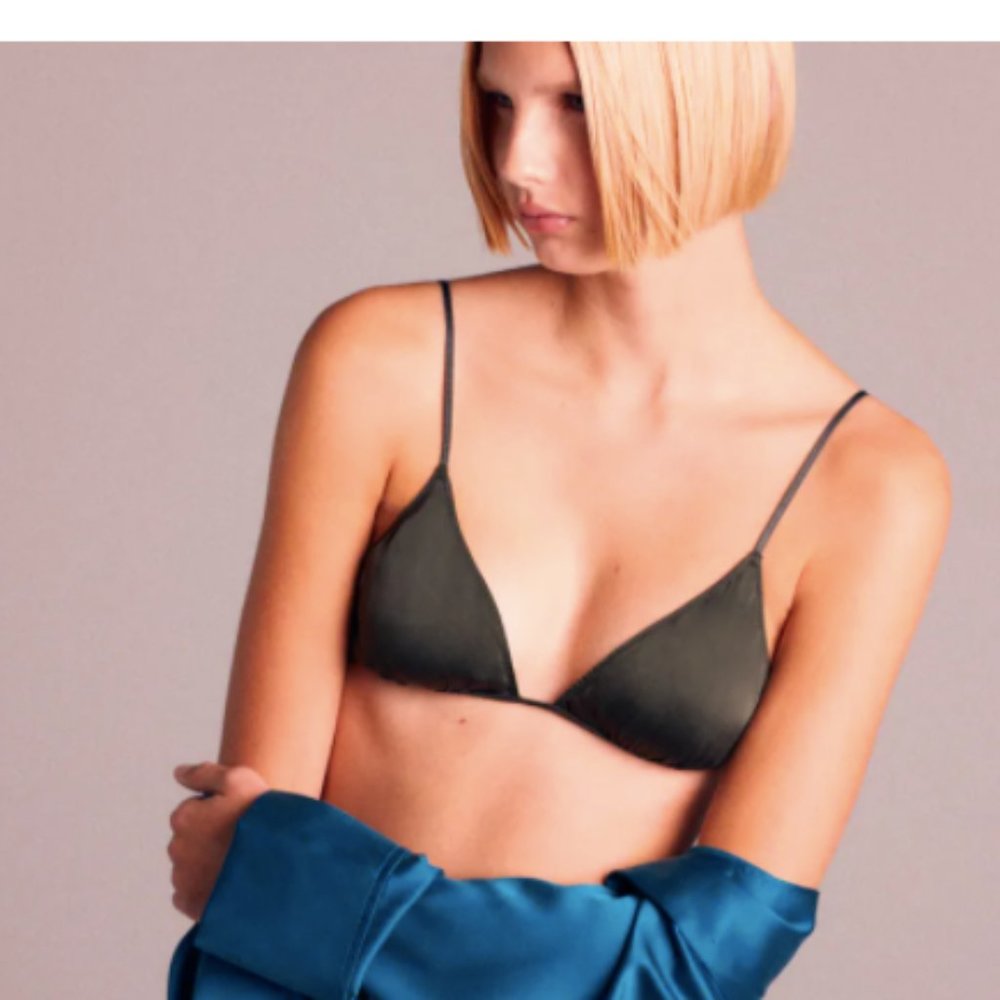 Zara satin bralette